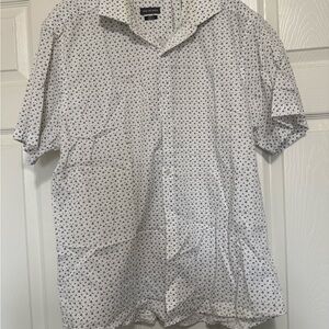 White Patterned Men's Shirt